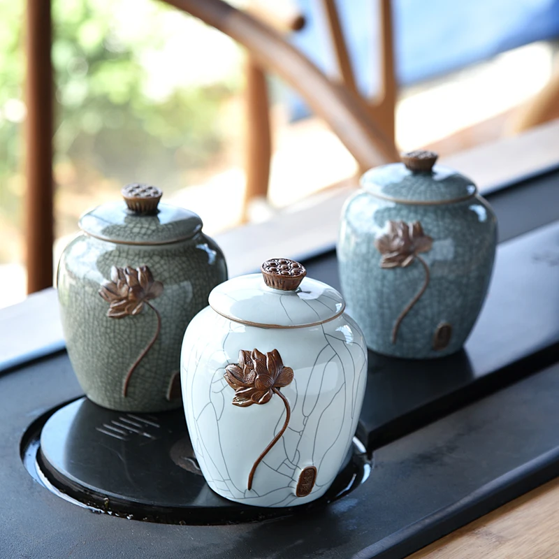 CHANSHOVA китайский Ретро трещинный керамический чайный контейнер для чая