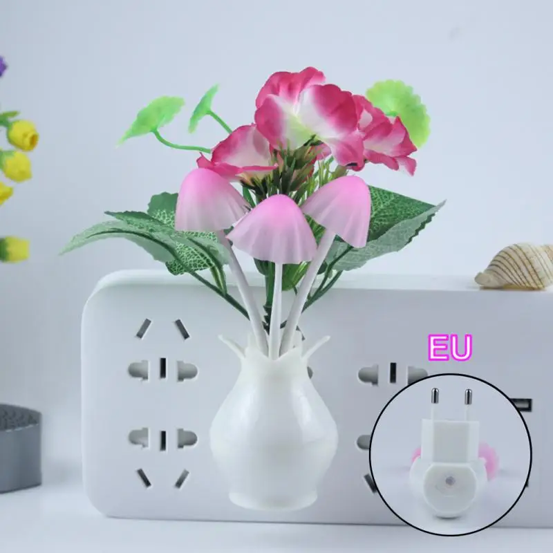 1 шт US/EU Plug Романтический светодиодный ночной Светильник Сенсор подключаемого