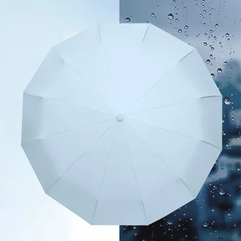 Автоматический складной зонт 12K для мужчин и женщин большой от дождя ветра 105 см