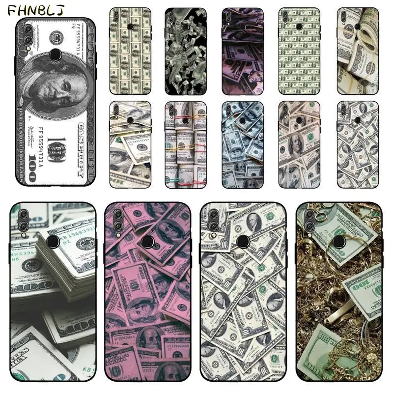Чехол для телефона fanblj Money Dollar Bill Cash Ben Franklin с уникальным дизайном Huawei Honor 8x9 10 20 V 30 pro lite 7A 9lite|Бамперы| |