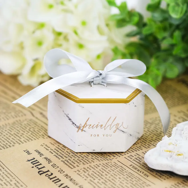 Новый Европейский мраморный Стиль Подарочная коробка Baby Shower День рождения