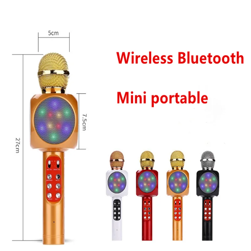 Микрофон с Bluetooth светильник Shenmai для мобильного телефона микрофон караоке