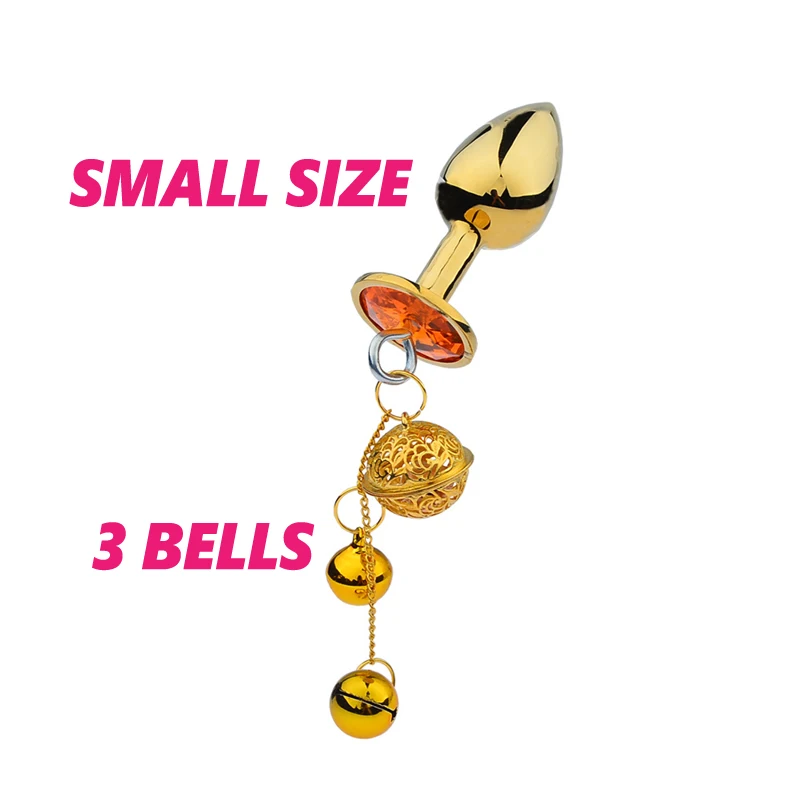 Анальная пробка из нержавеющей стали маленького размера с подвеской в виде