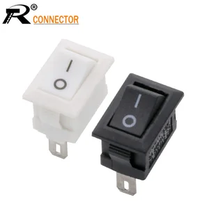 KCD11 Push Button Rocker Switch 10x15mm SPST power rocker 3A 250V Snap-in On-OFF/On-OFF-ON 2/3/pin10MM*15MM Black Red and White