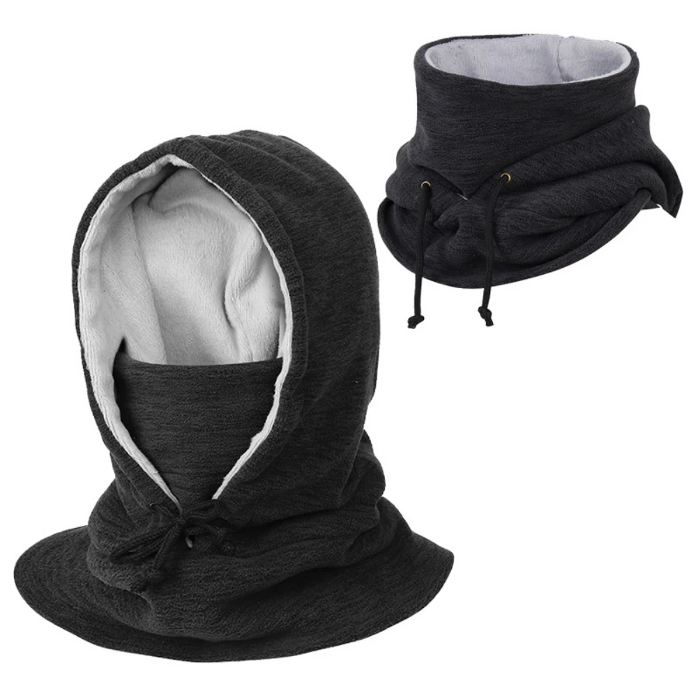 Men Balaclava Ski Bike Caps Fleece Hood Windproof Face Mask Outdoor Sports Skiing Winter Bicycle Thermal Fleece Balaclava Hats