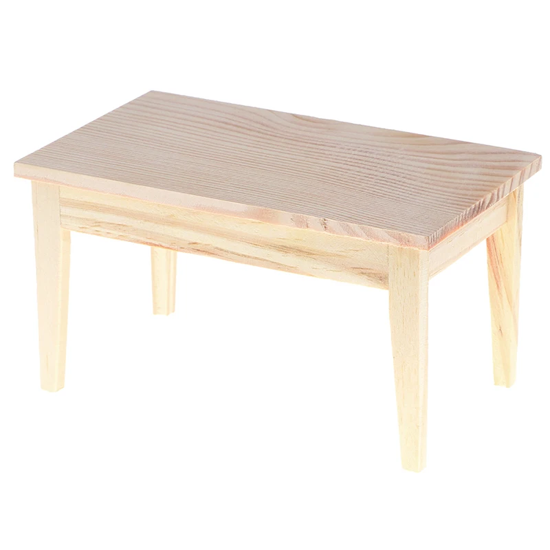 

1pcs 1/12 Dollhouse Miniature Mini Dining Table Furniture Model Toys For Doll House Decoration Accessories