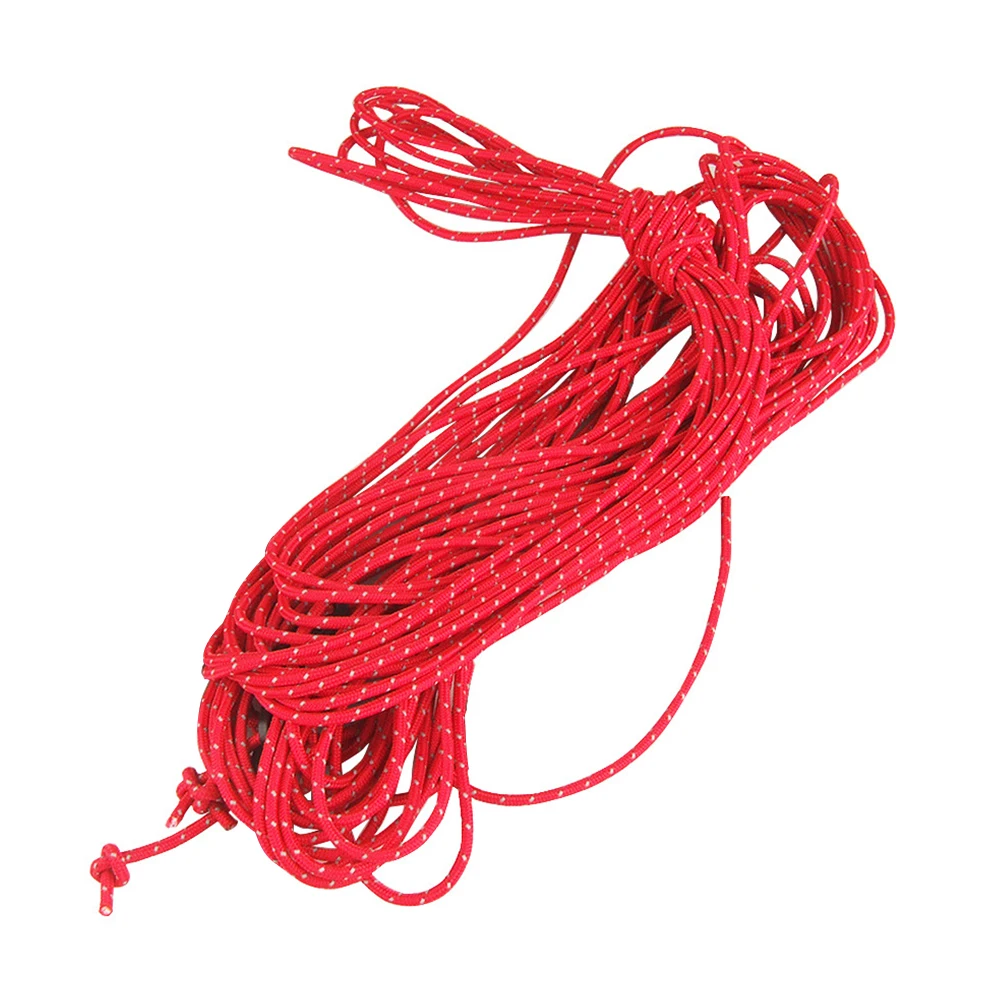 

Camp Reflective Tent Paracord Rope Accessories 4mm Outdoor Hiking Canopy Lanyard for Family Outdoor Camping Accessories
