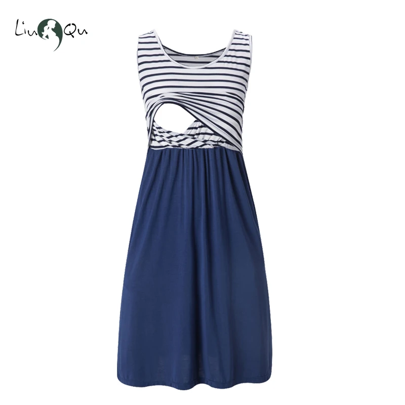 Женское платье для грудного вскармливания с рукавом 3/4 рюшами сбоку Одежда