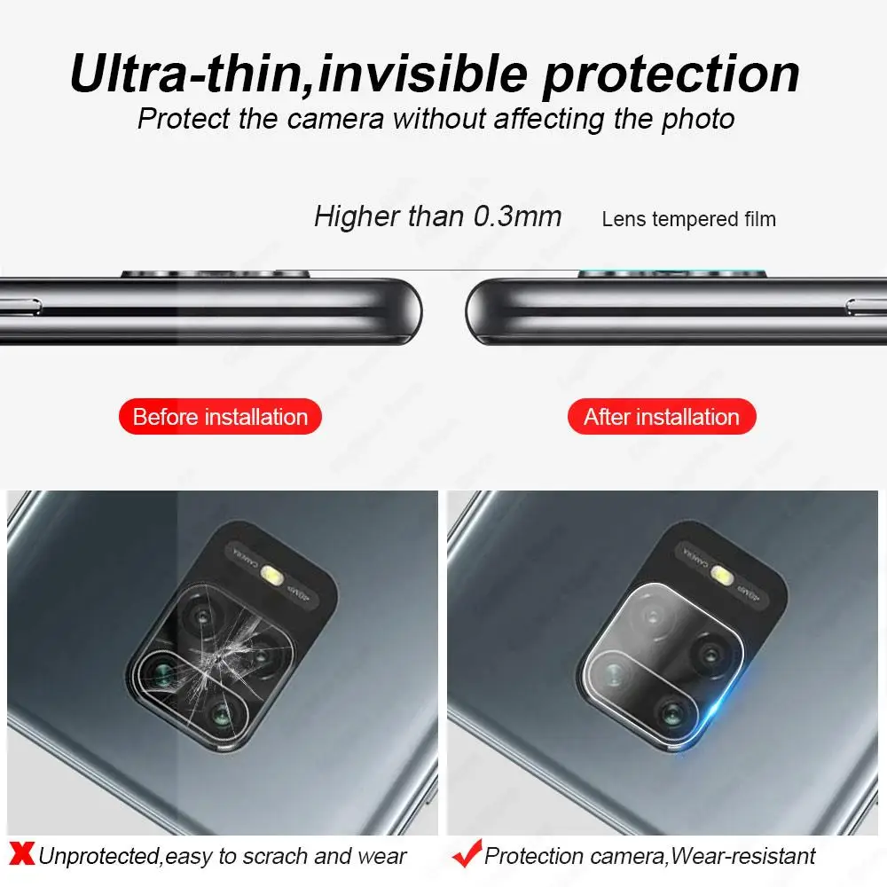 

Camera Protector Glass Redmi Note 9 Pro Max 9S 9T 5G 9C 9A 9 10X Pro Lens Tempered Glass Film For Xiaomi Redmi Note9 Pro Film