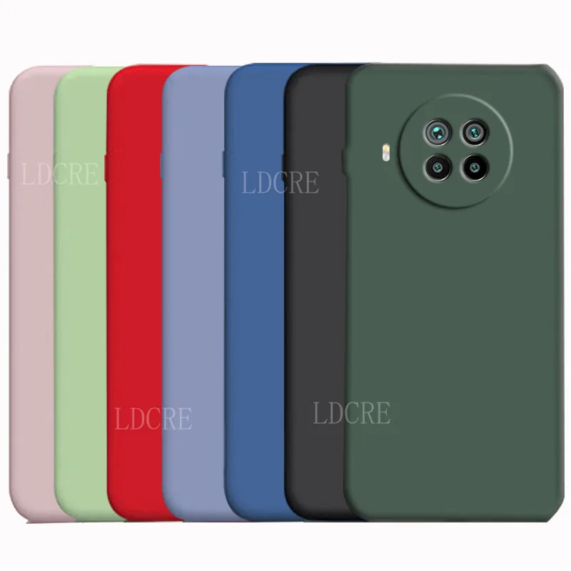 

For Cover Mi 10T Lite Case For Mi 10T Lite Capas Liquid TPU Soft Case For Redmi 9 9A 9C Note 8 T 9 Pro 9S Mi 10T Pro Lite Fundas