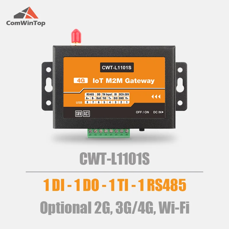 CWT-L1101S 1Di 1Do 1Ti RS485 Modbus Gprs 3G 4G Wifi Rtu Modem Iot Gateway | IoT Accessories