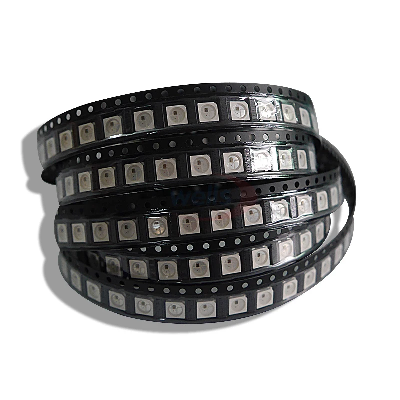 100 ~ 1000 шт. WS2812B лампы с шариками 5050 RGB SMD черная/белая версия WS2812 индивидуально