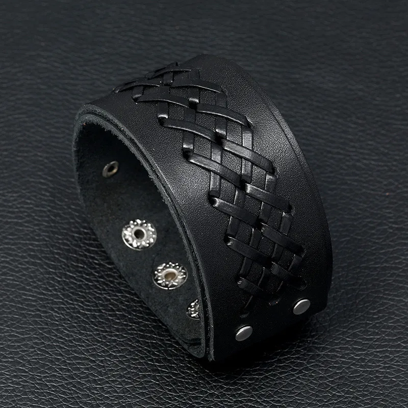 Новинка Модные Винтажные многослойные кожаные браслеты ручной работы с