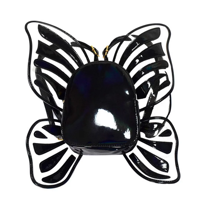 Детские школьные ранцы для девочек рюкзаки с голографическим Рисунком бабочки