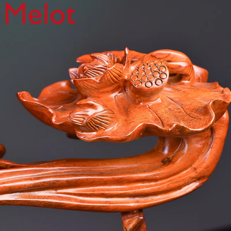 

Wood Carving Year after Year, There Are More than Ruyi Decoration Solid Wood Carving Living Room Office Decorations Rosewood