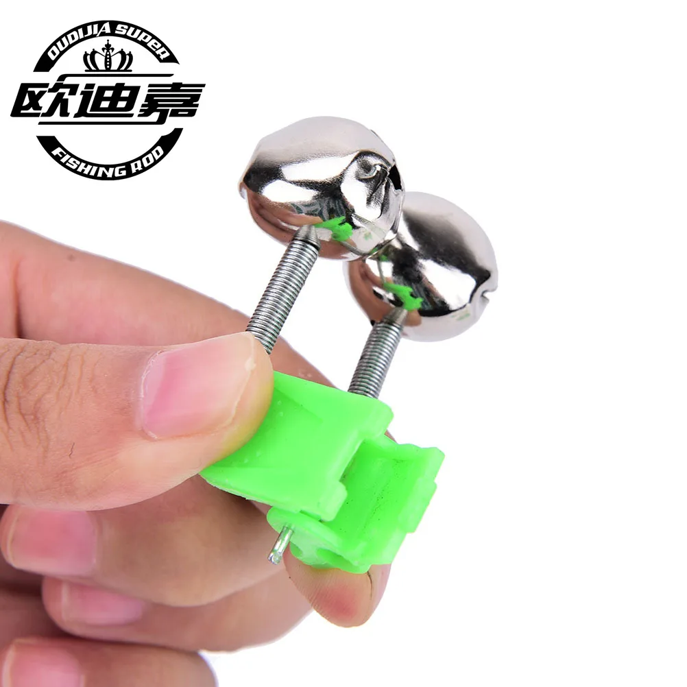 10pcs Bite Alarms Fishing Rod Bells Accessory Clamp Tip Clip Ring Green ABS Outdoor Metal | Спорт и развлечения