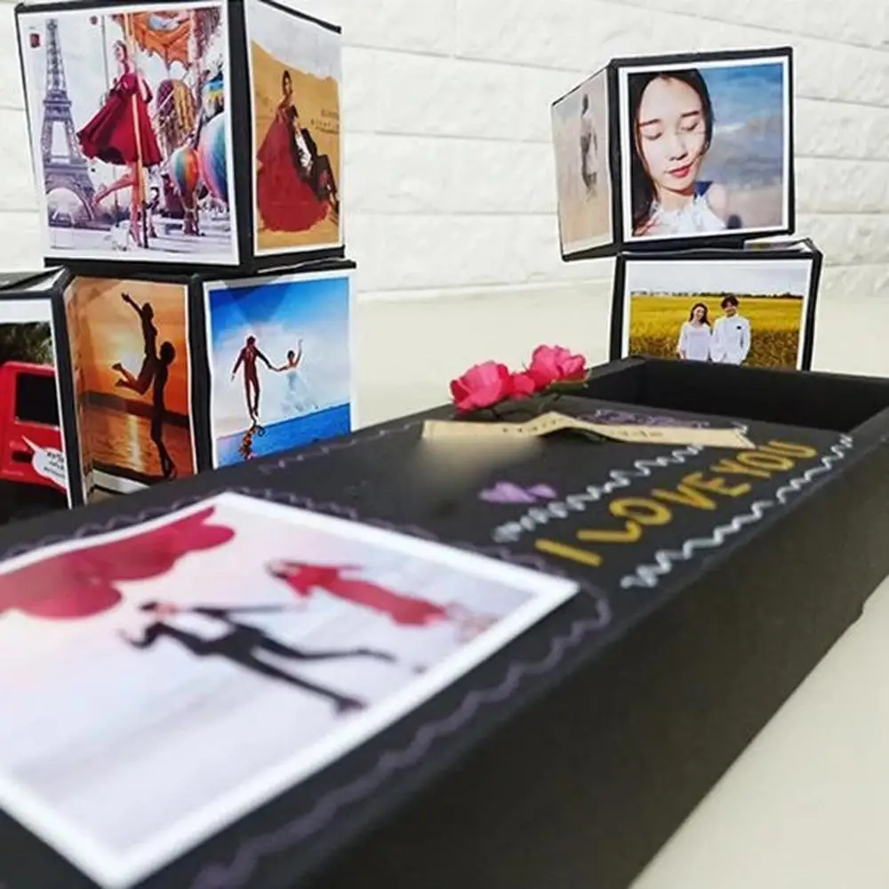 

DIY Creative Card Surprised For Partner Girlfriend Friends Photo Card Set #3O25