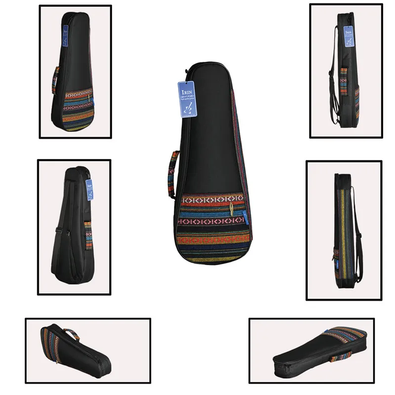 21 Inch Portable Cotton Nylon Padded Bass Guitar Gig Bag Ukulele Case Box Guitarra Cover Backpack With Double Strap | Спорт и
