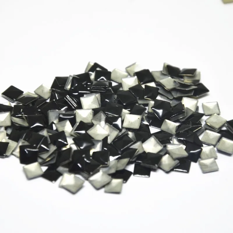 Гвоздики горячей фиксации алюминиевые квадратные пирамиды железные стразы