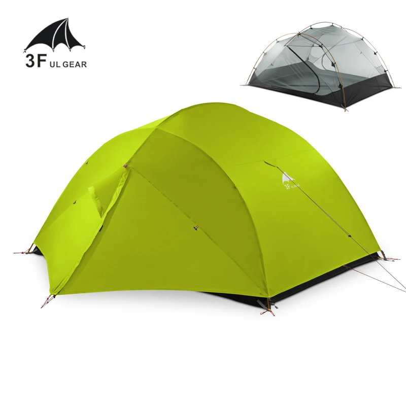 

3F UL GEAR QingKong3 15D/210T Ultralight Camping Tents 3 Persons Tent Double Layer 4 Seasons Outdoor Climbing Waterproof Tents