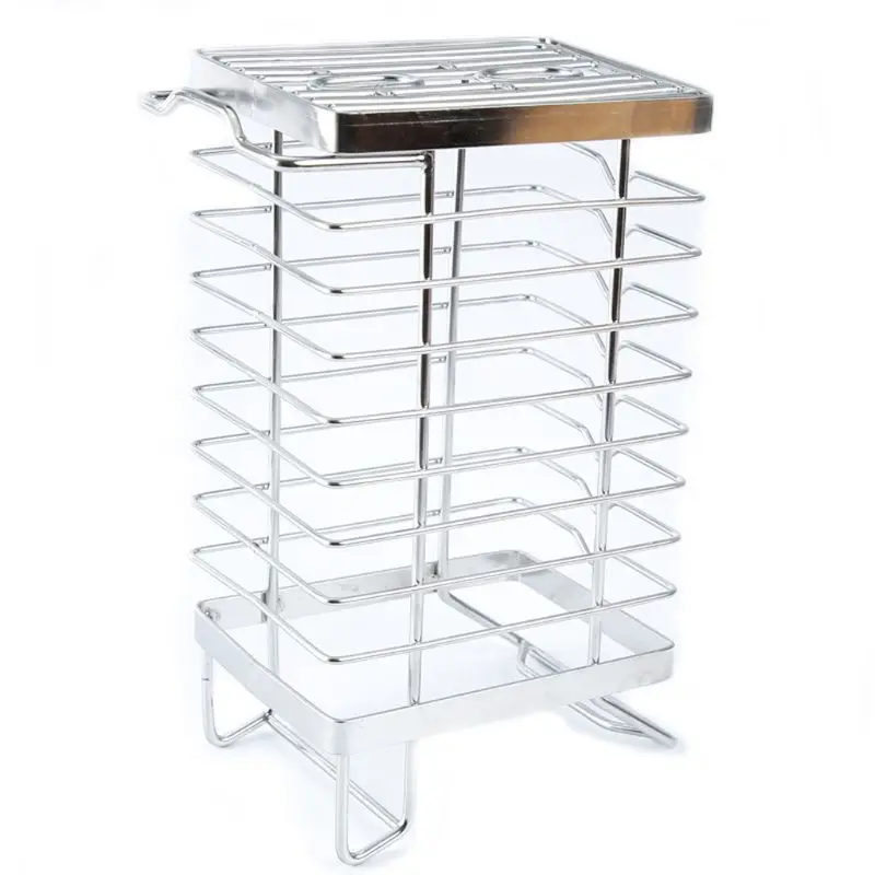 

Stainless Steel 13 Slot Knife Holder Trapezoidal Knives Cutlery Stand Storage Kitchen Gadgets Tool Dropshipping