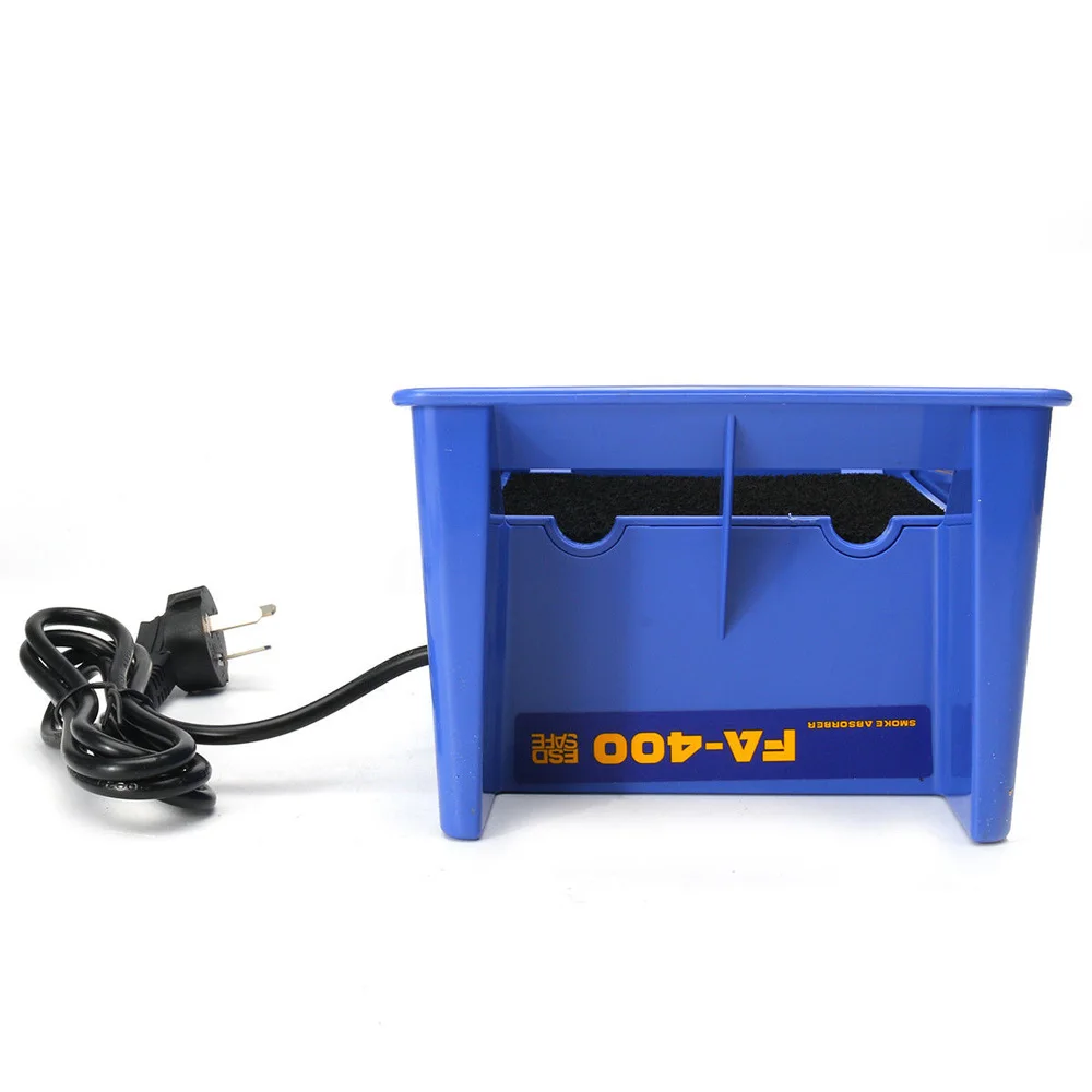 Синий паяльник для удаления дыма экстрактор воздушный фильтр вентилятор пайки |