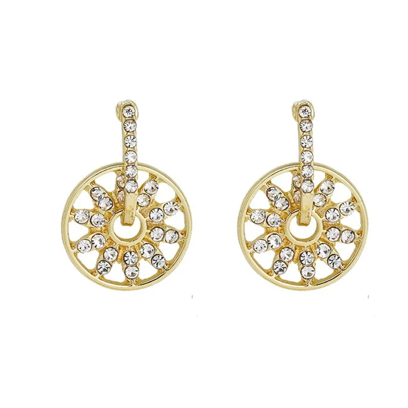 Новинка 2021 модные серьги в стиле ретро супер-вспышка с бриллиантами