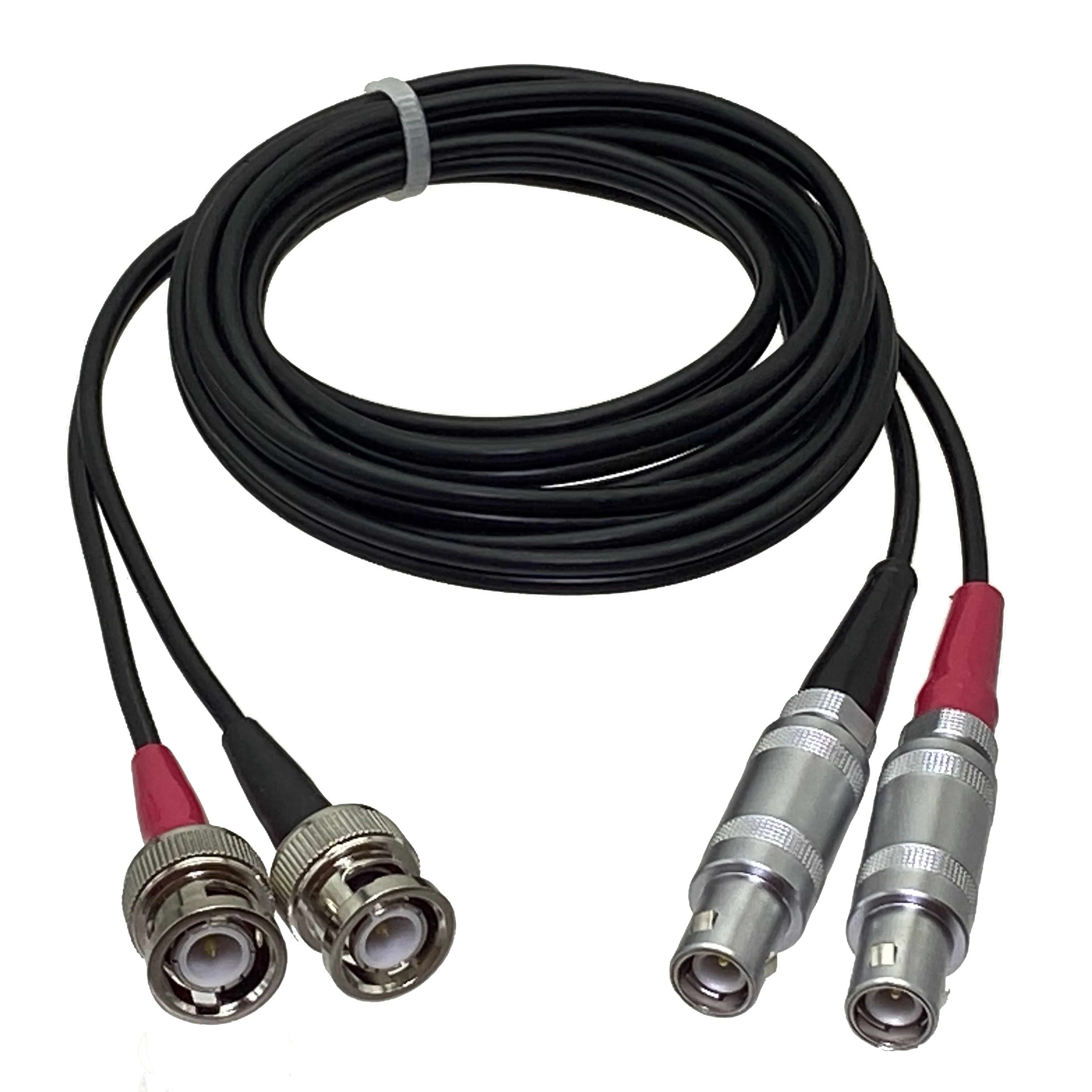 

Dual FFA 1S 1 C9 to BNC Q9 Male Plug Connection Twin Crystal Cable for Ultrasonic Flaw Detector Connector Wire Terminals