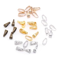 100pcslot 7 8 mm pendant clasp connectors gold clips connectors for jewelry making finding necklace accessories supplies