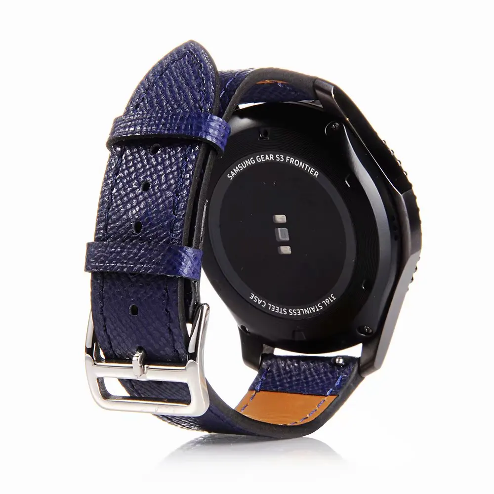 Часы Huawei GT2 ремешок для Samsung Gear S3 Galaxy Active 46 мм Универсальный 22 из натуральной кожи