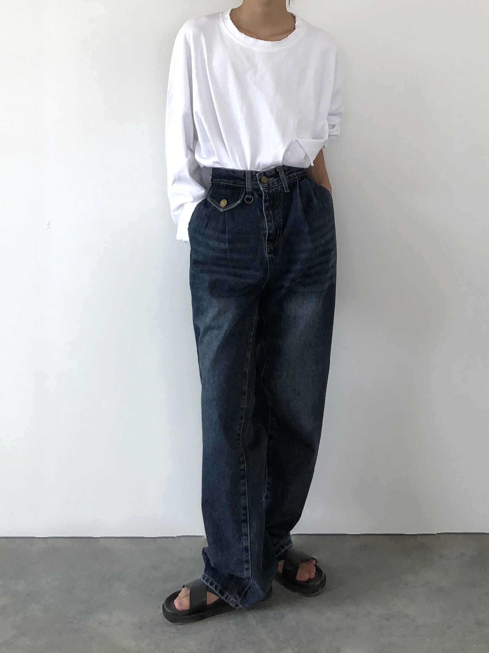 2021 Vintage wash made old mop jeans slacks for men and women