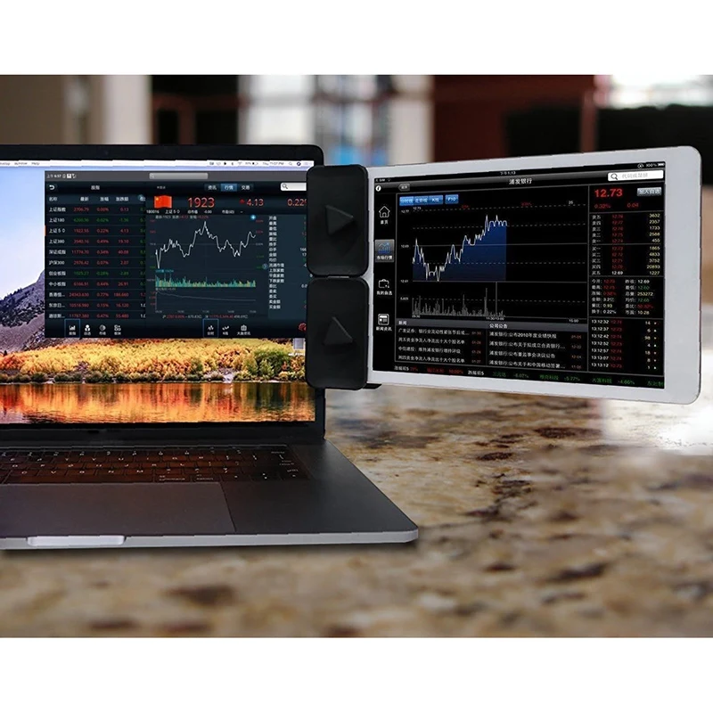 Боковое крепление для двух мониторов двойной дисплей Ipad и подставка планшета