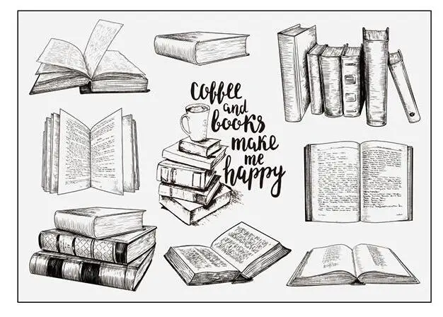 

Книжные прозрачные штампы для скрапбукинга/изготовления открыток, забавные украшения A0016