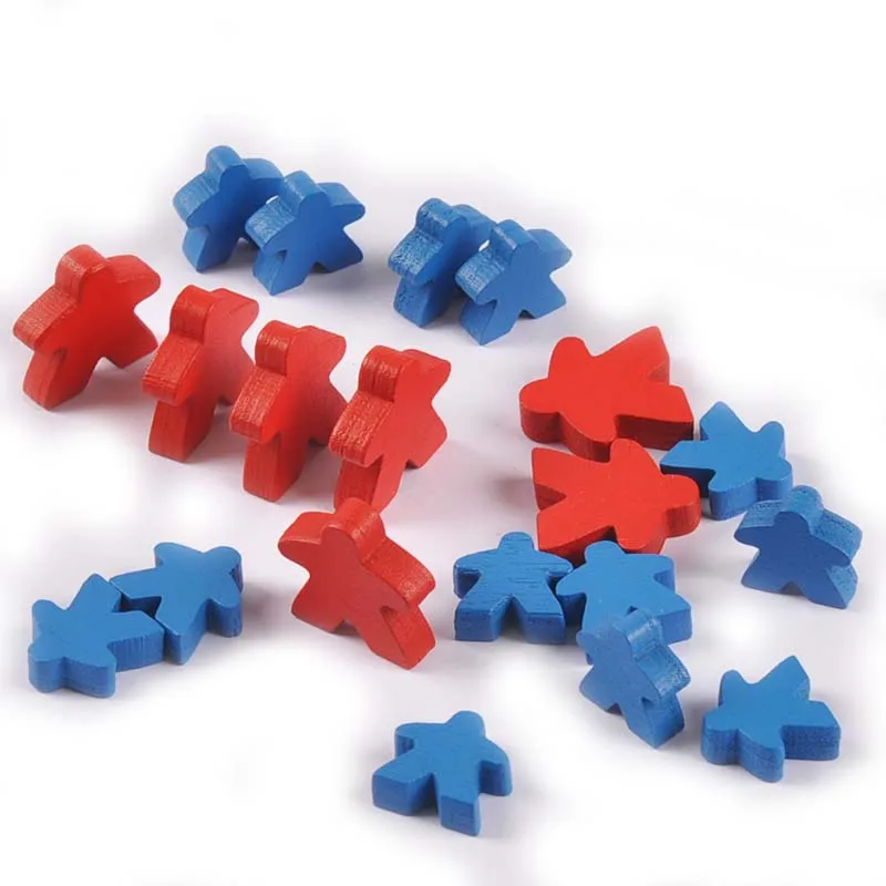 20 шт. синий/красный стоя людей/человека микс деревянных ремесло для украшения