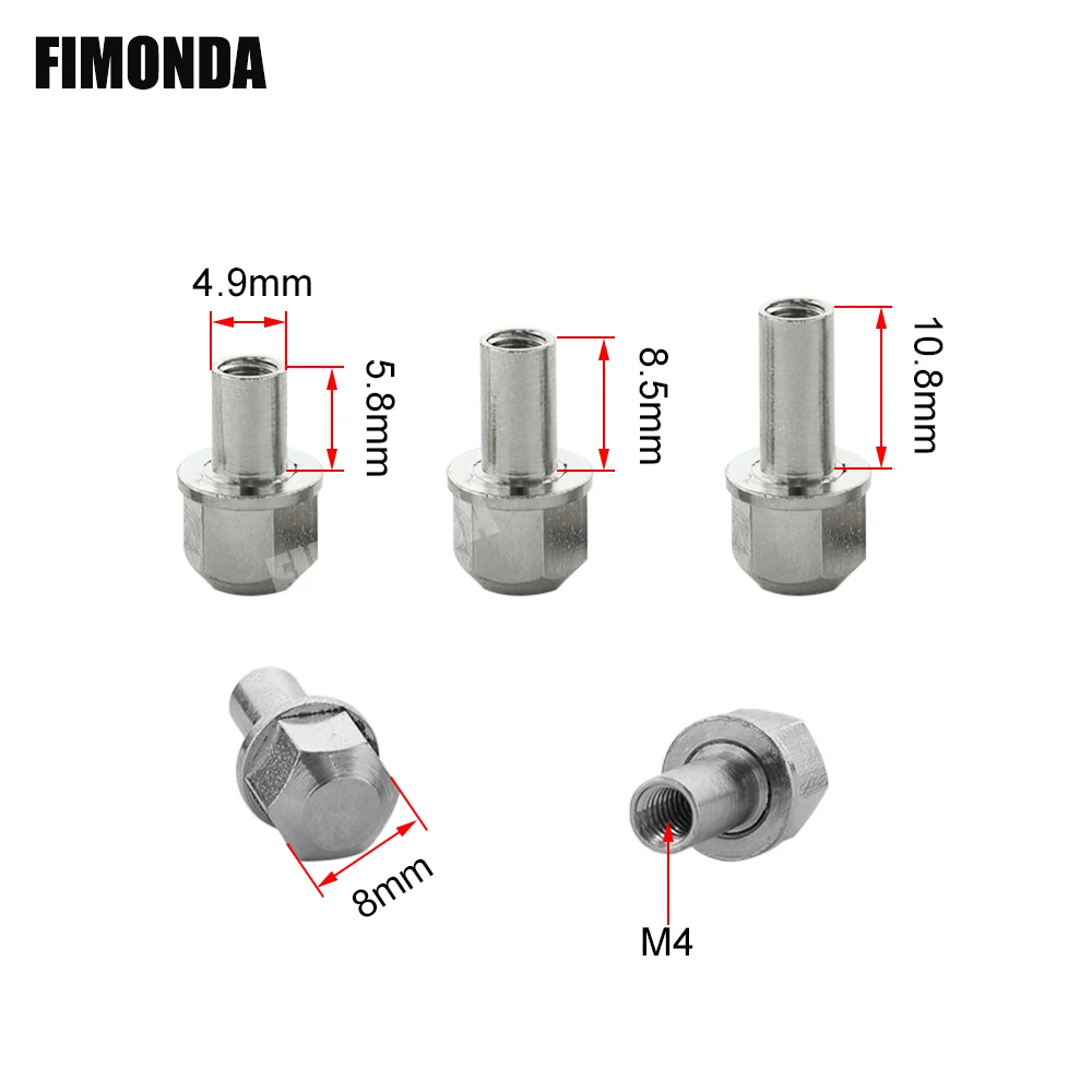Удлинитель для колеса FIMONDA латунный шестигранный 12 мм 4 шт. | Игрушки и хобби