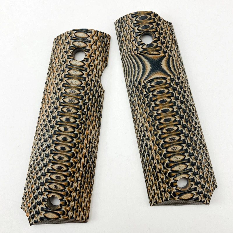 

2Pieces 1911 Full size Grips 3 colors G10 material Handle Grips Patch Custom Grips CNC Handle Grips