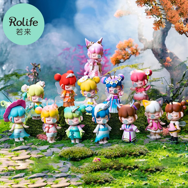 저렴한 Robotime-Rolife Nanci Ⅱ 블라인드 박스 브랜드 디자이너 인형 액션 피규어 완구, 엘핀 어린이 친구 선물 전체 세트