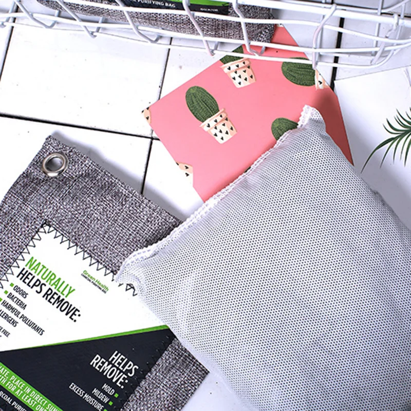 

2020 New 1/2/3/8pcs Bamboo Charcoal Odor Eliminator Bag Odors Absorber Moisture Remover for Home Closet N66