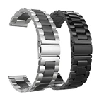 Ремешок из нержавеющей стали 22 мм для Samsung Galaxy Watch 3 45 ммGear S3Galaxy Watch 46 ммHuawei Watch GT2 Pro 20 мм, металлический браслет на запястье
