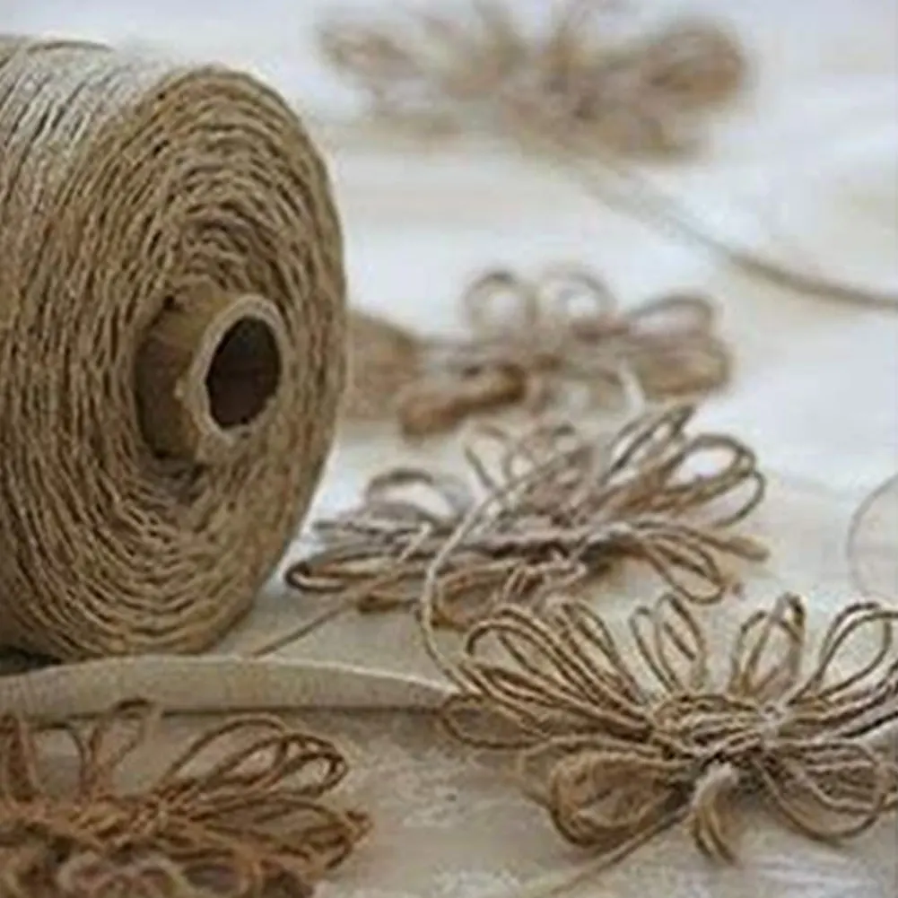 

e Twine Garden Craft Twine Jute Rope Decorative Hemp Rope for Gardening Home Decor Arts Crafts Wrapping Gift Wrapping Arts 2mm