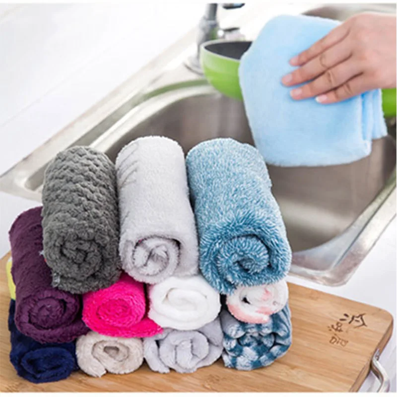 Мощное впитывающее полотенце из сверхтонкого волокна мягкое домашнее кухонное