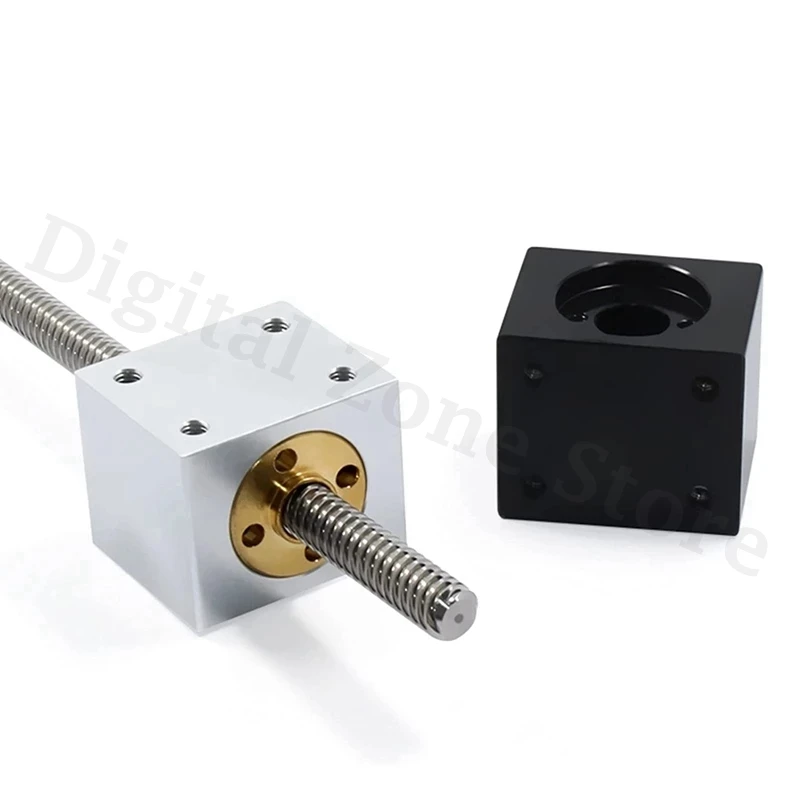 

Nut Housing Bracket for 8mm T8 Trapezoidal Lead Screw Nut Converter Nut Seat Aluminum Block 3d Printer Parts