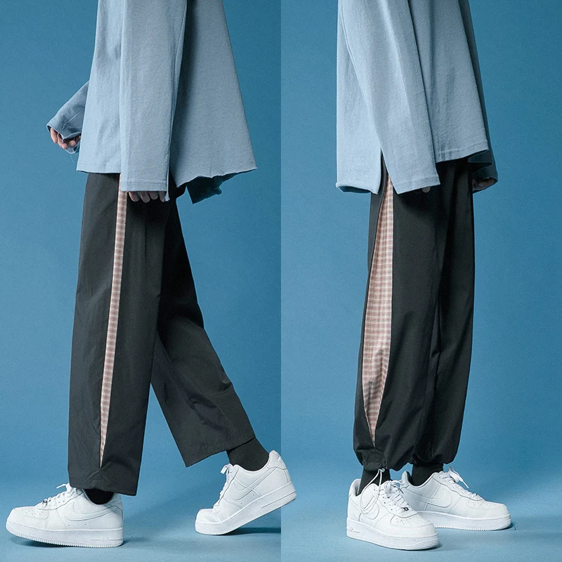 

ZAZOMDE Casual Pants Man Wide Leg Plaid Design Plus Size 4XL Korean Style Loose Leisure All-match Fashion Female Chic Popular