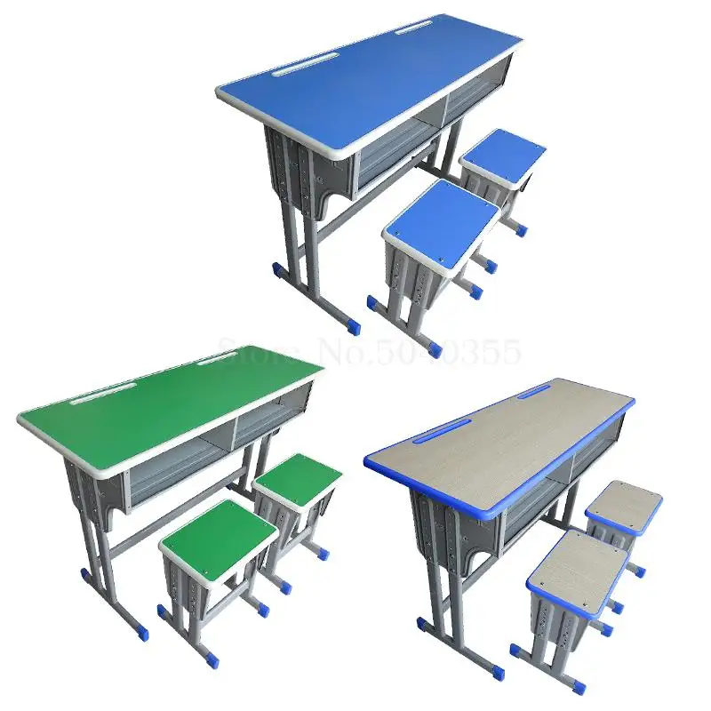 Single primary and secondary school children's desks chairs desk counseling class study table training factory direct |