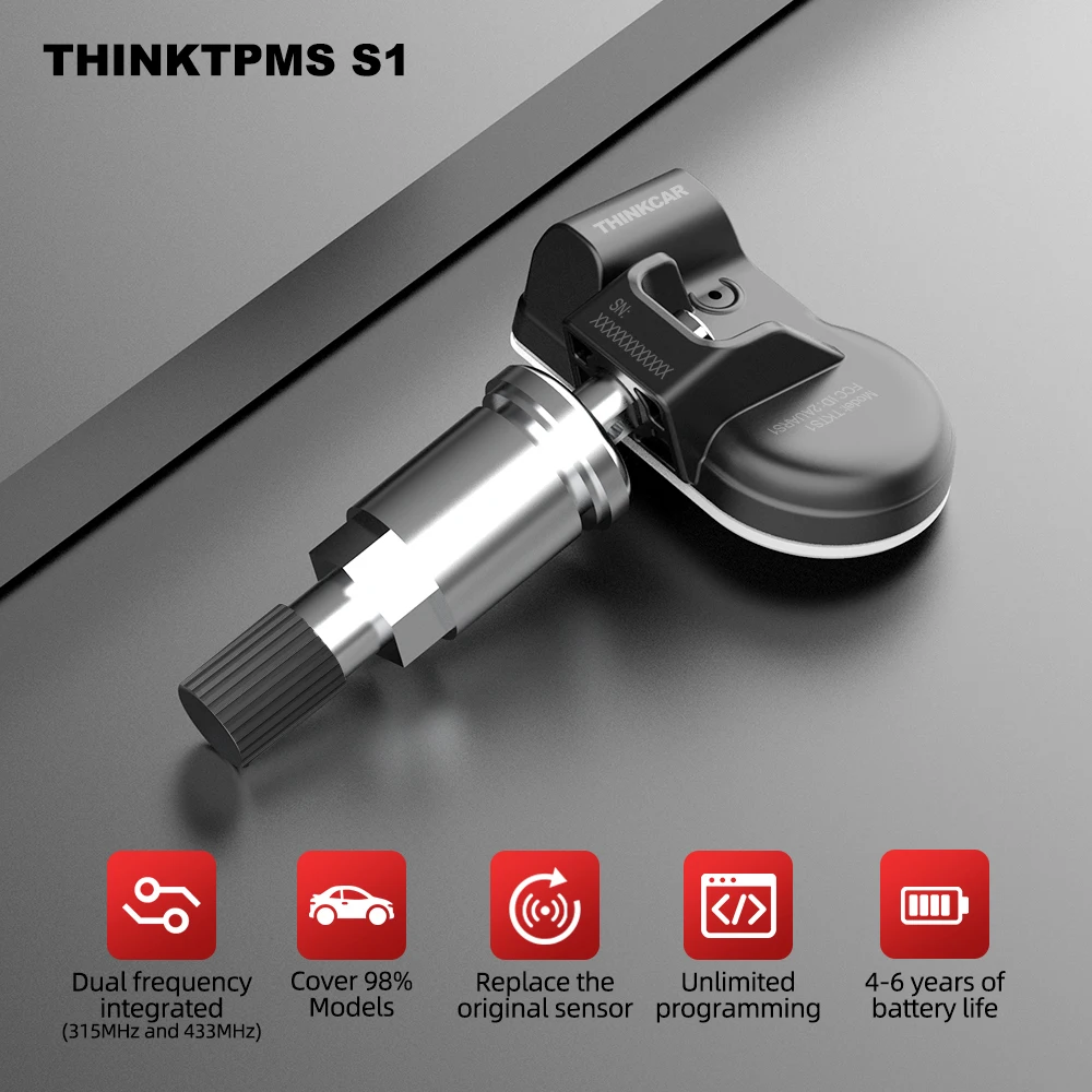 THINKCAR THINKTPMS S1 TPMS 315 МГц сенсорный программатор оригинальный анализ автомобильных
