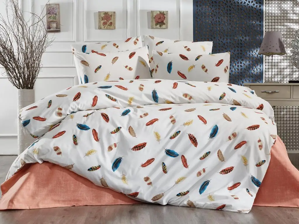 

Land Of dowry Shaggy Double Personality Duvet cover set White