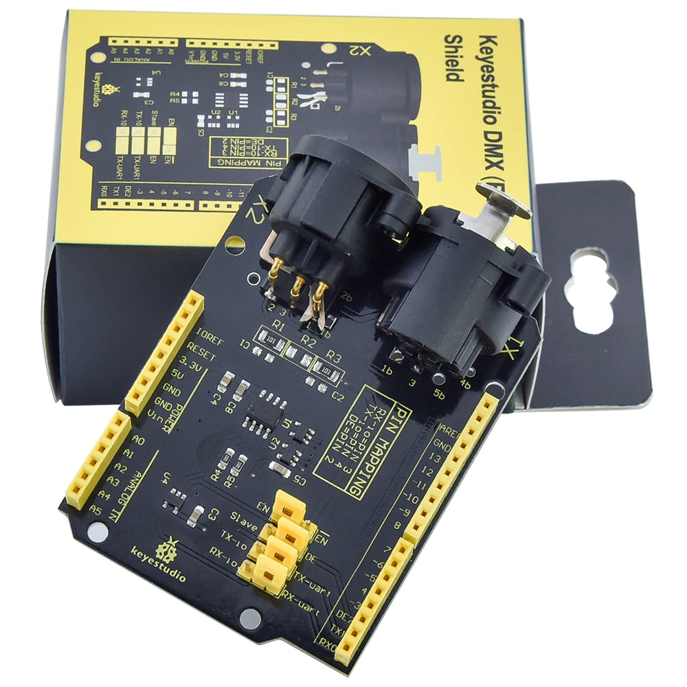 Экран Keyestudio DMX (RDM) для Arduino UNO управление динамиками освещением и дымовой машиной |