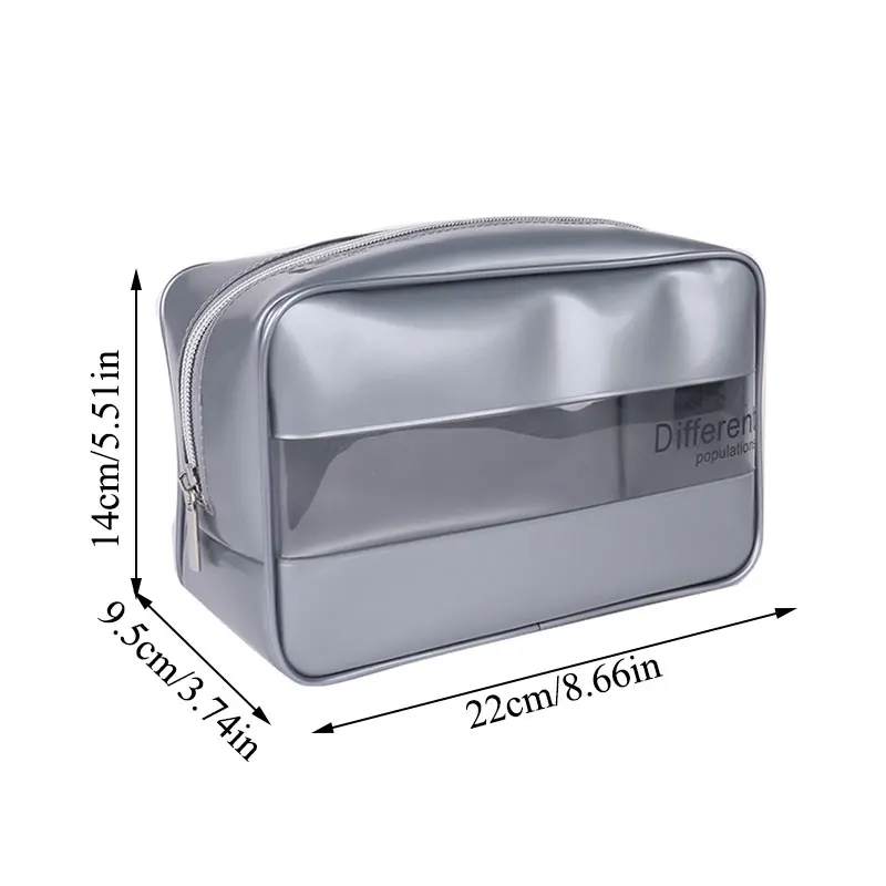Прозрачная женская косметичка органайзер для косметики Желейная Сумочка