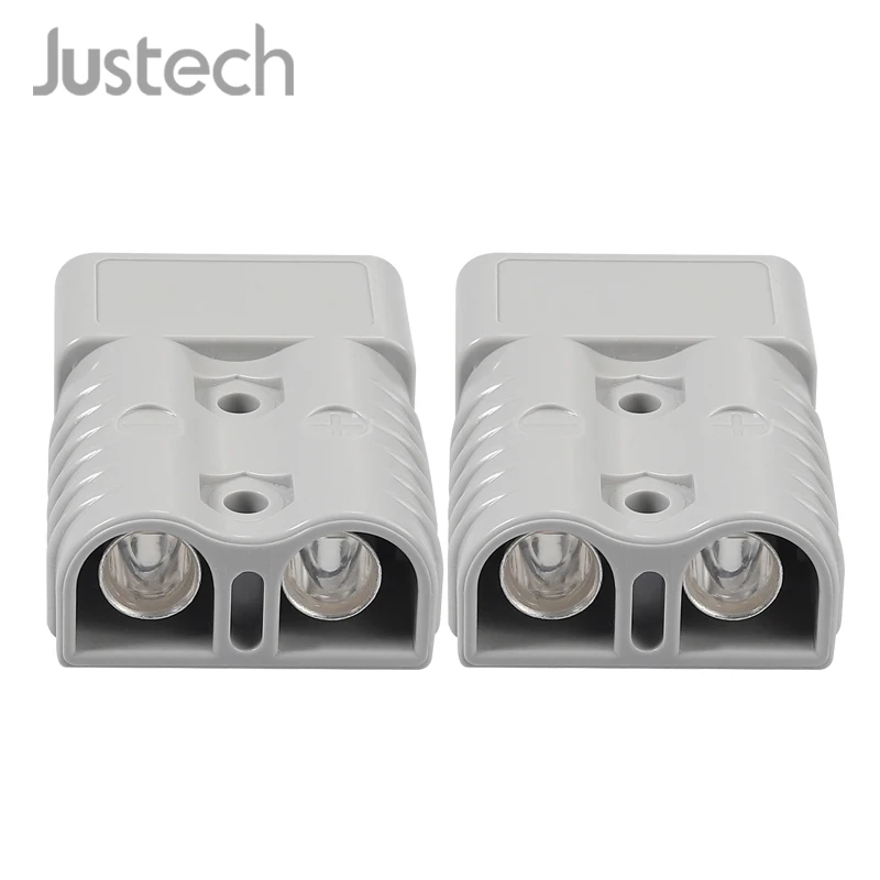 Justech 2 шт. для Anderson стиль штепсельные Разъемы 175A 600 в 1/0 AWG посеребренные Твердые