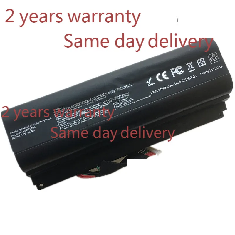 88Wh A42N1403 A42LM9H Аккумулятор для ноутбука Asus ROG G751JY G751JM G751JT GFX71JY GFX71JT A42LM93 GFX71JM G751JL-BSI7T28 |